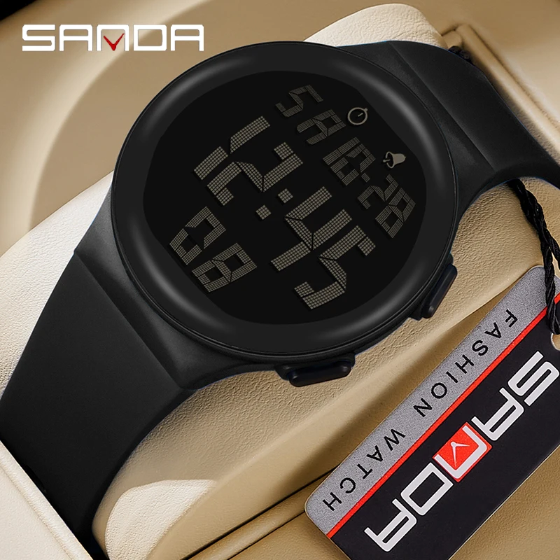 SANDA Top Brand Sports Men Watches Fashion Countdown Waterproof LED Digital Watch Man Military Wristwatch Relogio Masculino 2151