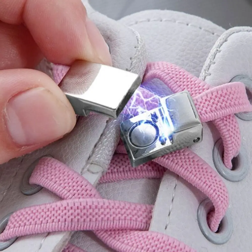 

1pair Universal Magnetic Shoelaces Lock Free Shoe Buckle Without Ties Shoelace Buckle Magnetic Clasps Hands Free