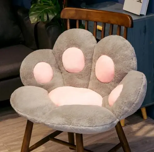 70*60cm Kawaii Katze Pfote Plüsch Spielzeug Nette Weiche Angefüllte Boden Kissen Stuhl Sofa Butt Pad für Home Zimmer Dekoration Büro Nickerchen Puppen
