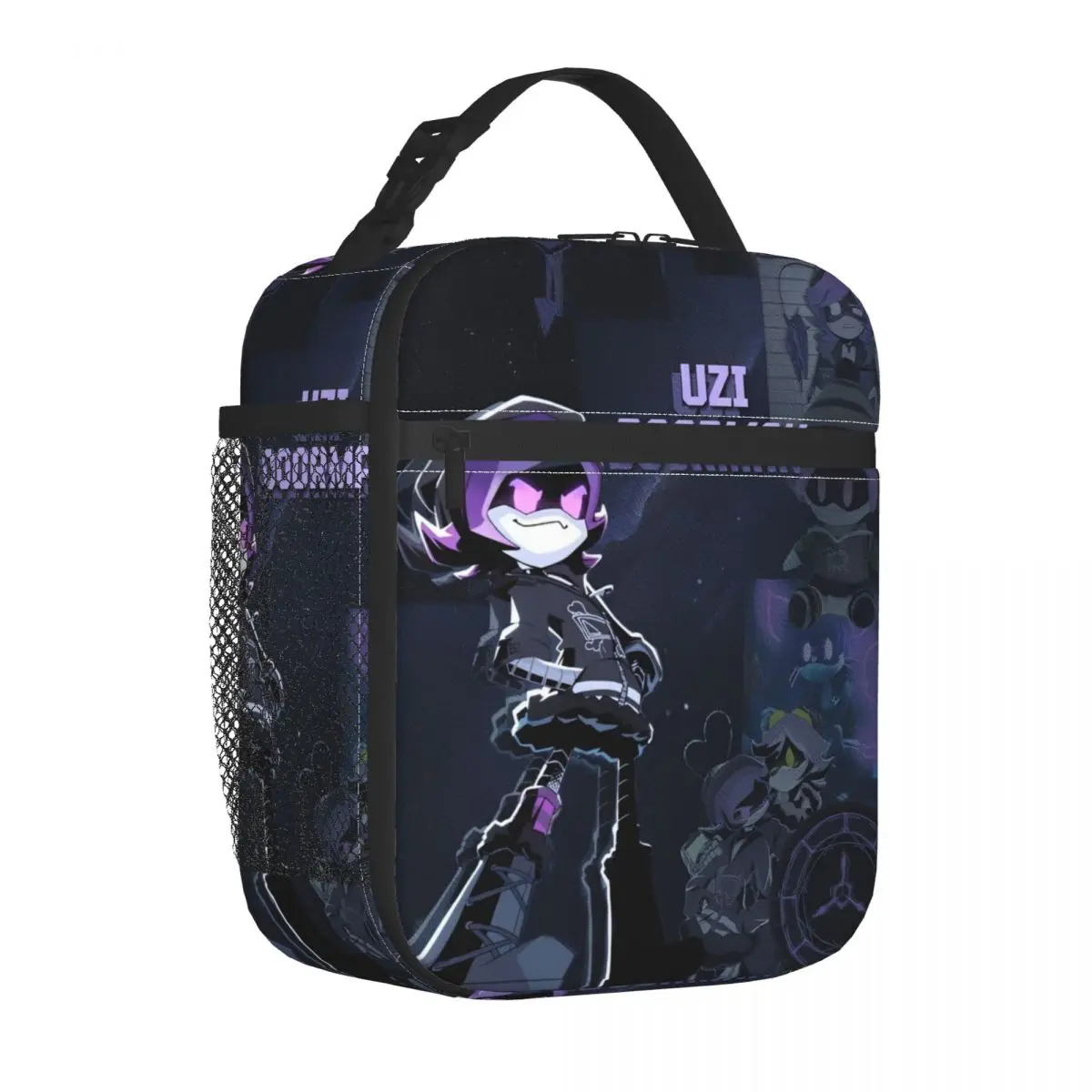 Murder Drones Insulated Lunch Bag Cooler Bag  Meal Container Uzi Doorman Purple Leakproof Tote Lunch Box Girl Boy College Picnic