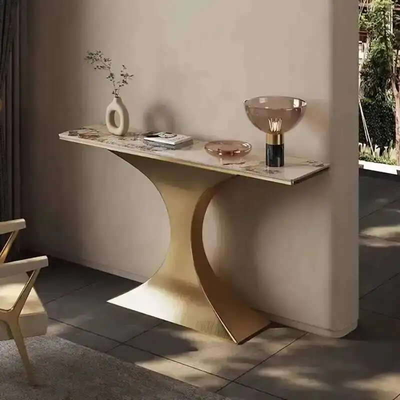 

Console Room Beauty Hallway Table Living Trendy Minimalist Marble Console Table Aesthetic Modern Tisch Wohnzimer Home Furniture