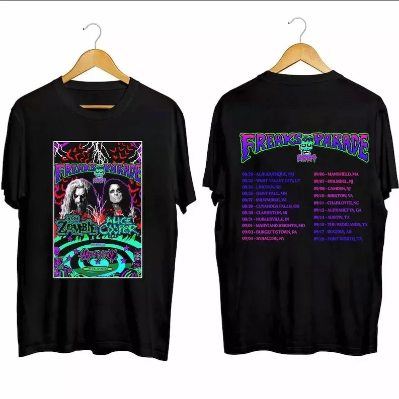 Rob Zombie and Alice Cooper’s 2024 Tour Shirt Gift t shirt