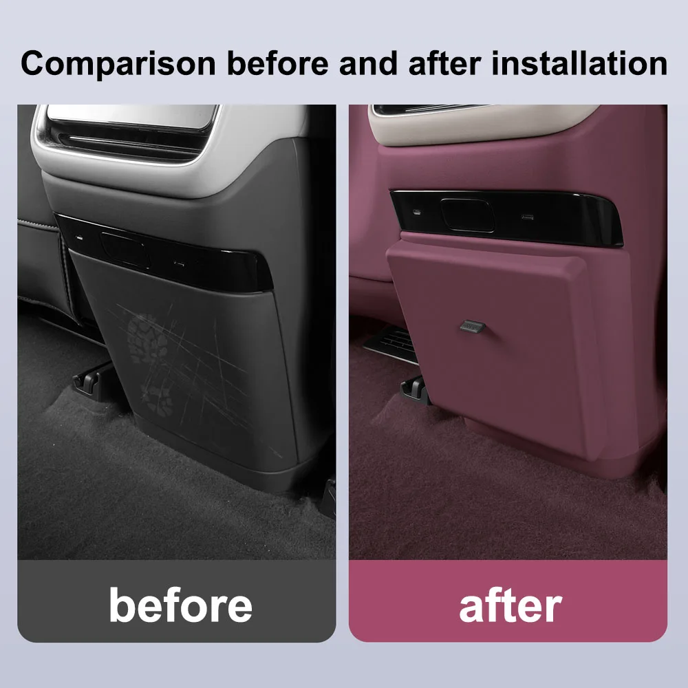 Refrigerator Trash Can With Built-in LED Light For Xiaomi YU7 YU 7 2025 2026 Hidden Storage Box Car Modification Accessories