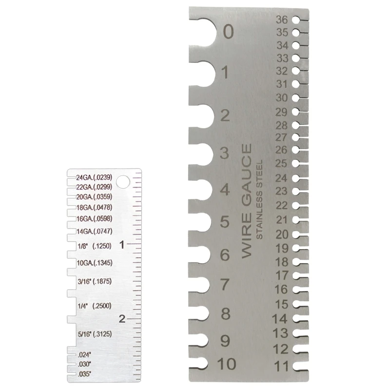 

Welding Gage Plated Size Inspection Tool Wire Metal Sizes Thickness Gauge 2 Typ