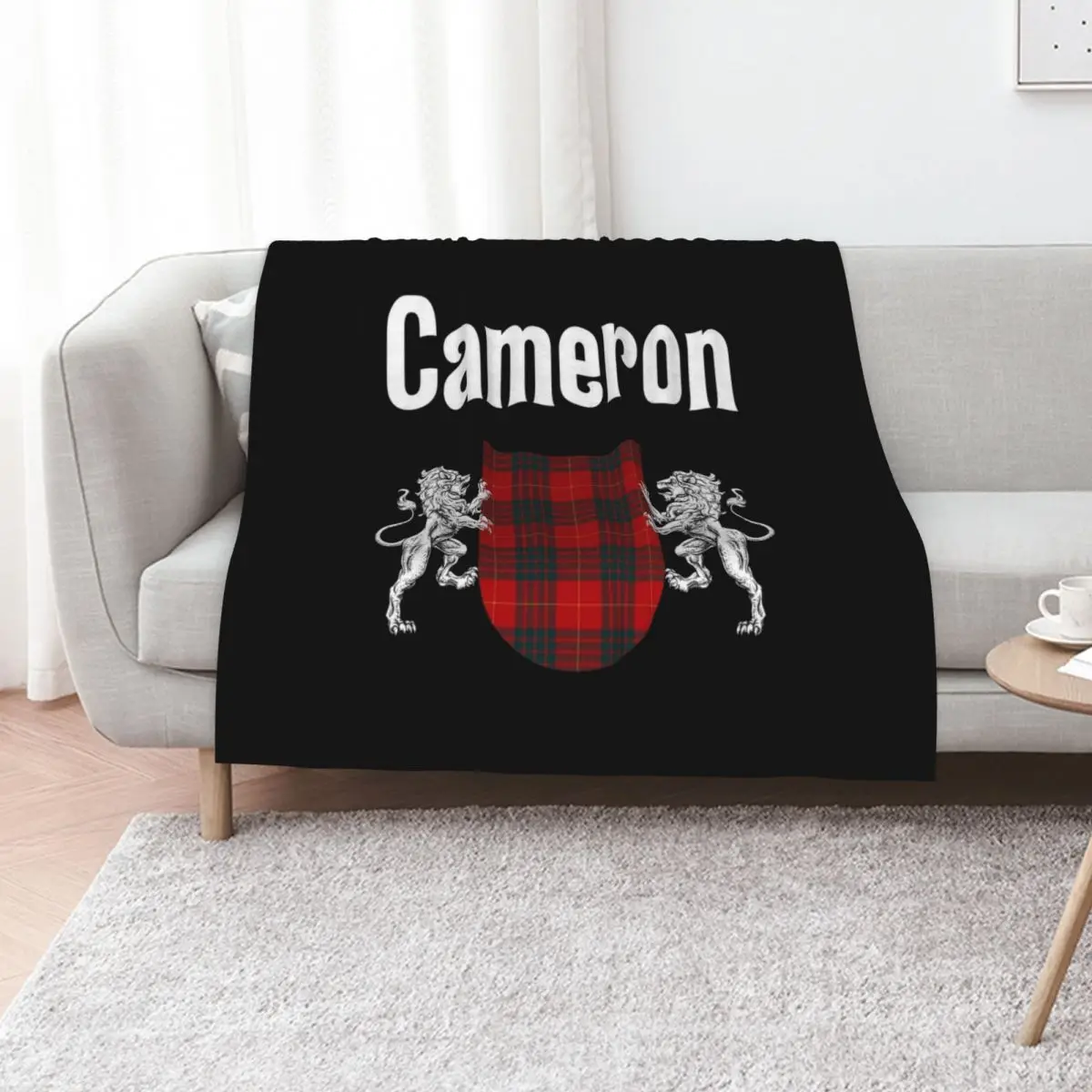 Cameron Clan Scottish Name Coat Of Arms Tartan Throw Blanket Kid'S Warm Luxury Throw Bed Decorative Beds for sofa Blankets
