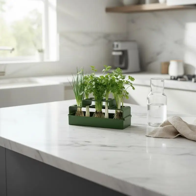 Hydroponic Scallion Growing Device Smart Indoor Garden Easy Hydroponics System for Kitchen Herb Cultivation Home Use