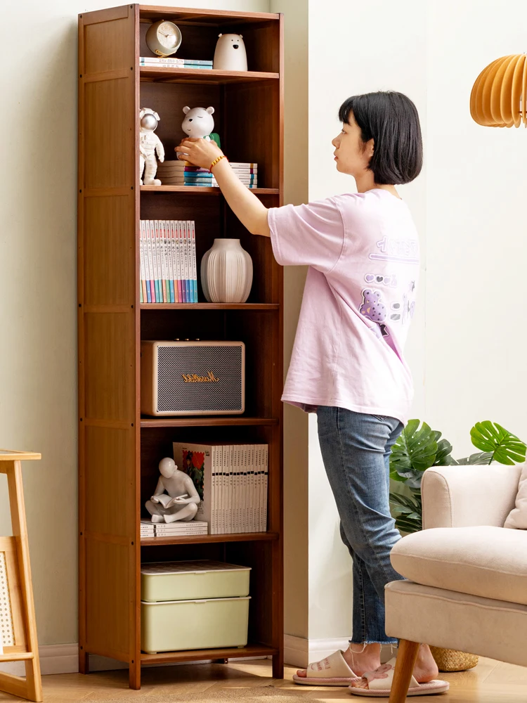 Book shelves, floor to floor shelves, book cabinets, family children's multi-story living room, easy to store against the wall