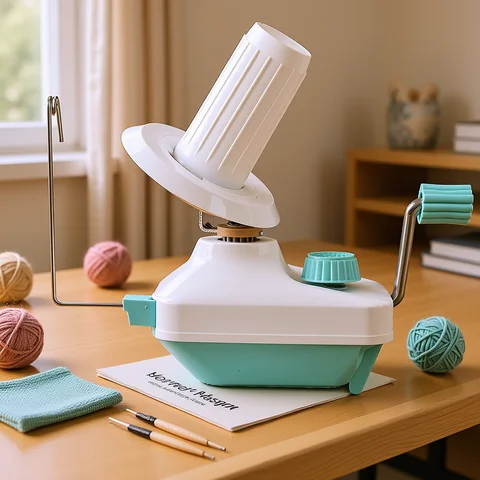 Thread Wool Yarn Winder Manual Wool Ball Winder for Winding Yarn Skein String Thread and Fiber Hand Operated Swift Wool Yarn Winder Knitting Accessories