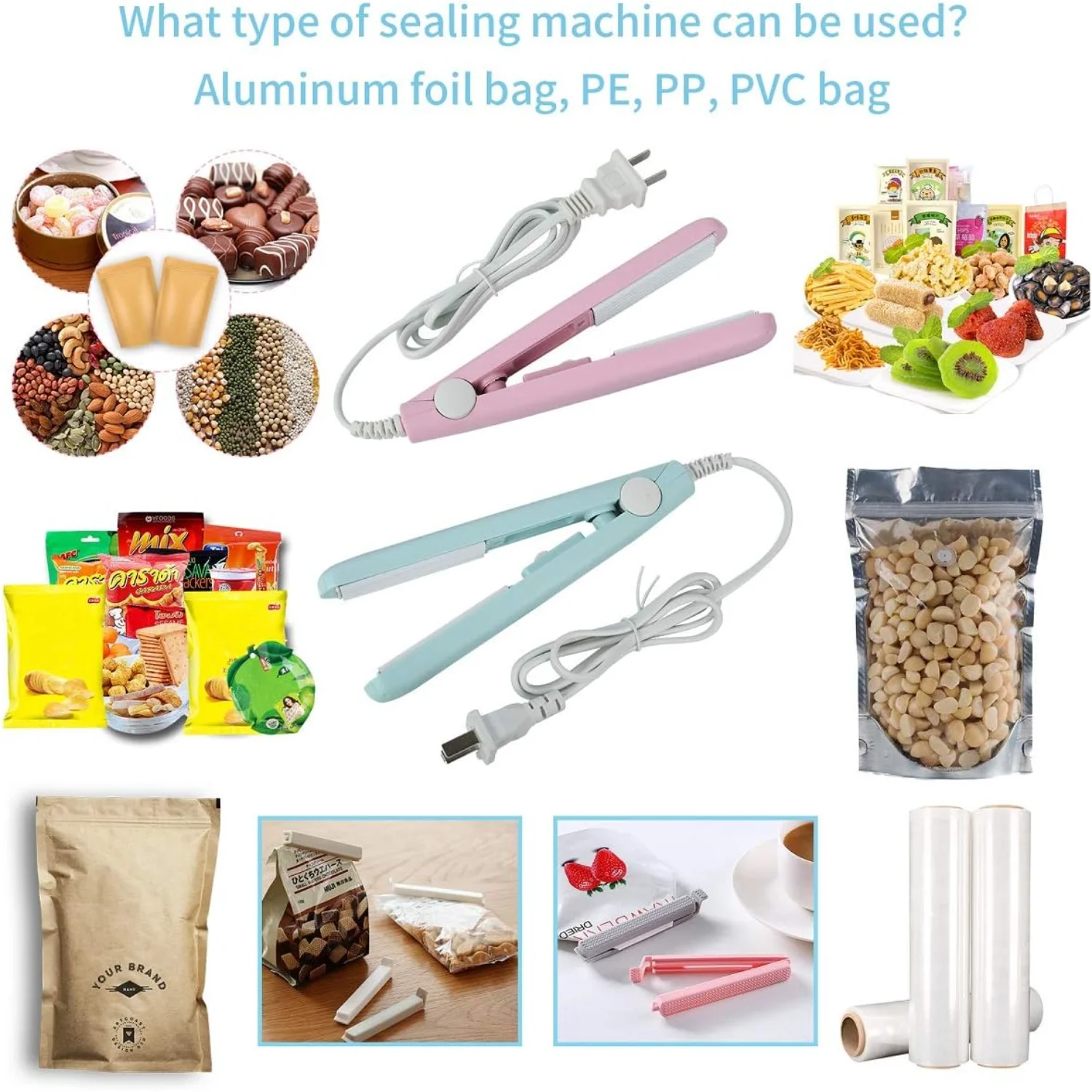 Мини-сумка из 2 упаковок, термосумка для пищевых продуктов с 43-дюймовым шнуром питания с гофрированной нагревательной пластиной для вакуумных герметичных пакетов, чип