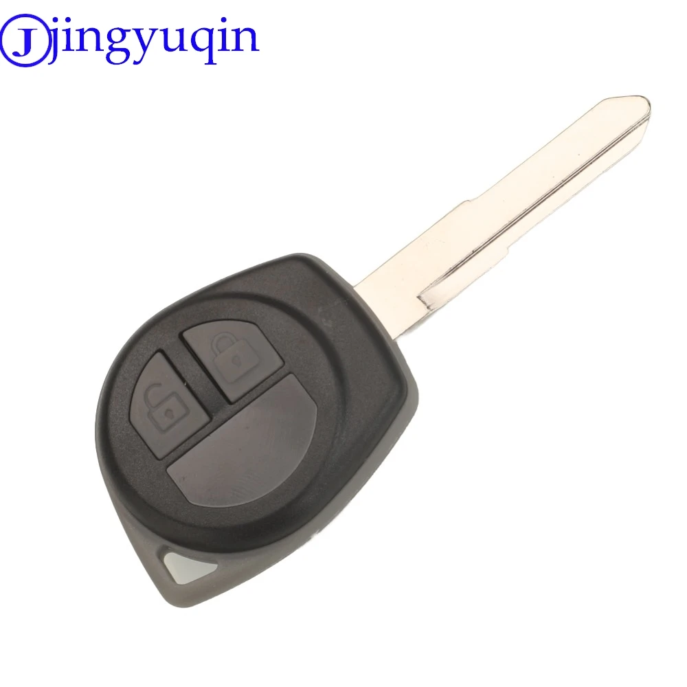Jingyuqin 2Button Remote key Case + Button Pad For Suzuki Grand Vitara Igins Alto SX4 Agila Fob Shell HU133R TOY43 SZ11R Blade