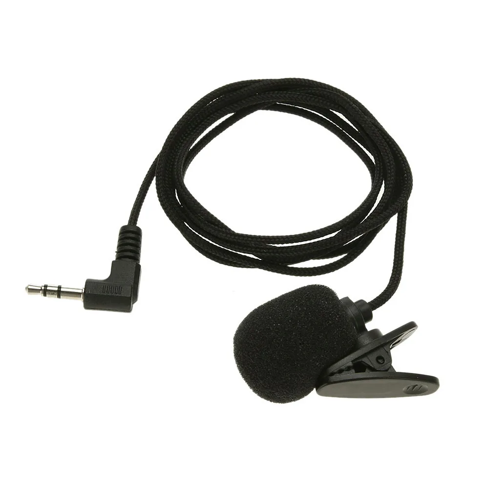 Mini Clip-on Lapel Microphone Portable Wired Clip-on Lapel Mic Hands-free Single Direction for Audio Video Recording