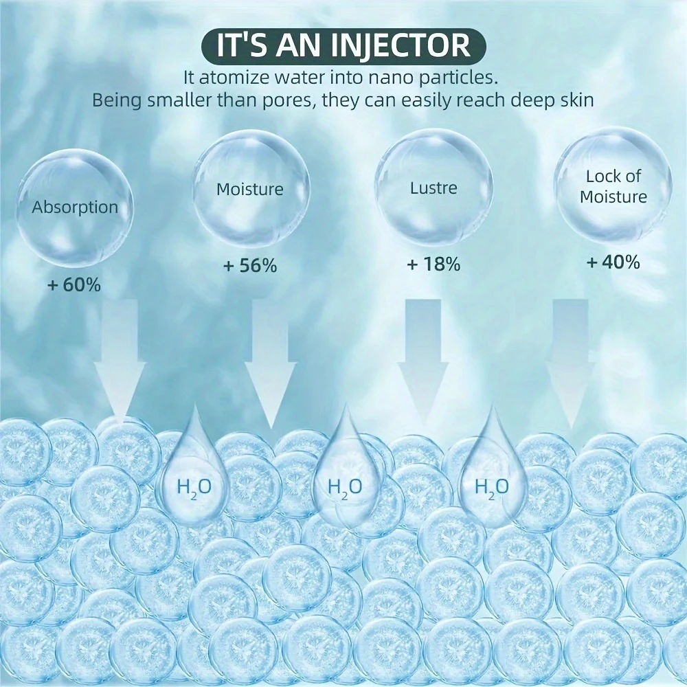 Beleza cuidados com a pele dispositivo de injeção de oxigênio portátil mini injetor de oxigênio cuidados faciais draga profundamente hidratante rejuvenescedor da pele