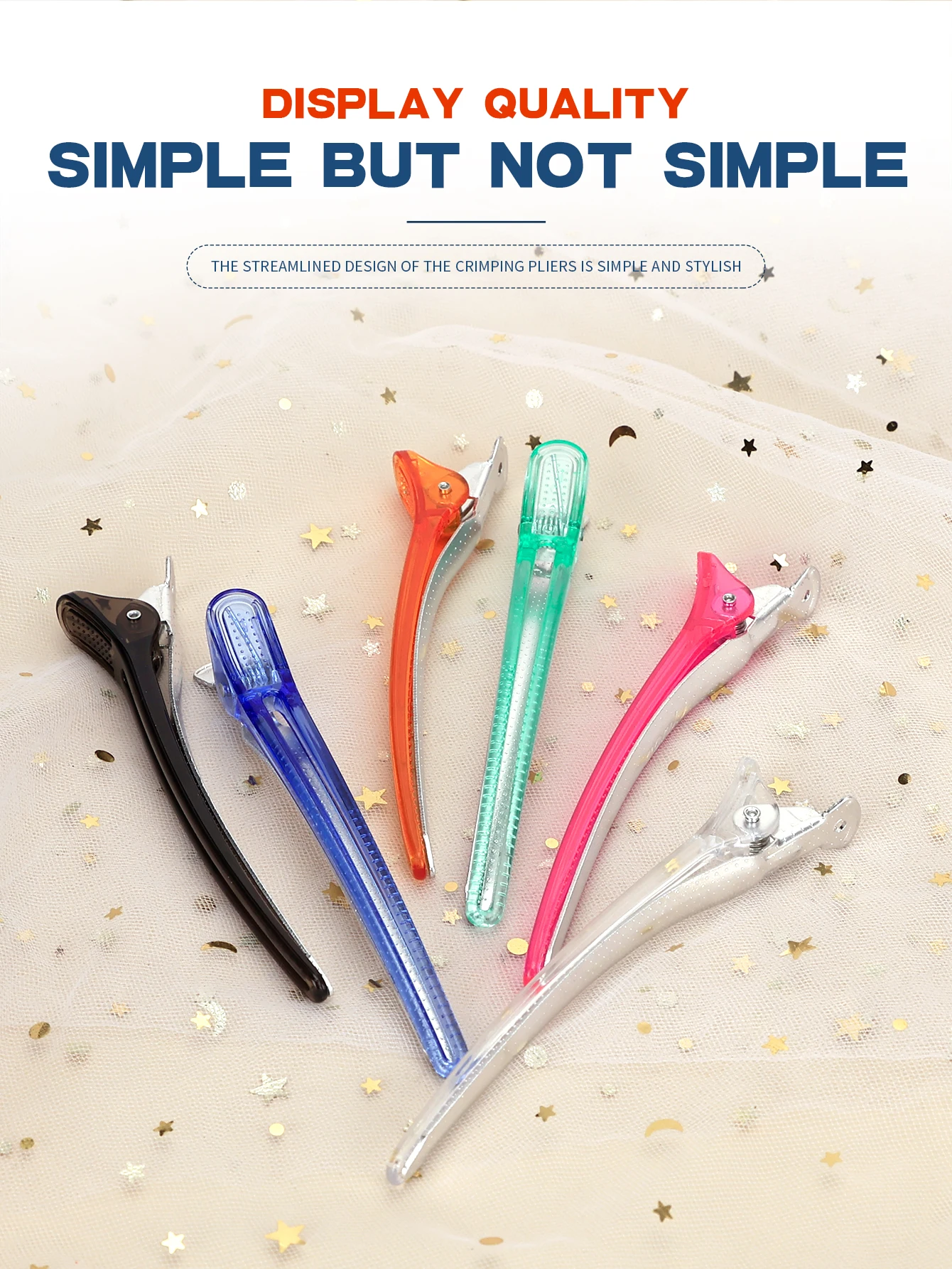 10 قطعة مشبك شعر تصفيف الشعر المشابك الكريستال البلاستيك مشبك شعر المهنية الحلاق لصالون تصفيف دبابيس الشعر إكسسوارات الشعر #1