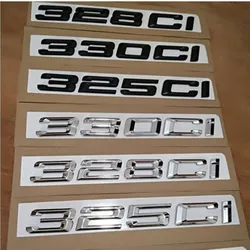 ABS Letter Number 325Ci 330Ci 645Ci 325xi 528xi 335ix Emblem for E46 E90 E91 E92 Sports Car Roadster Coupe Car Trunk Sticker