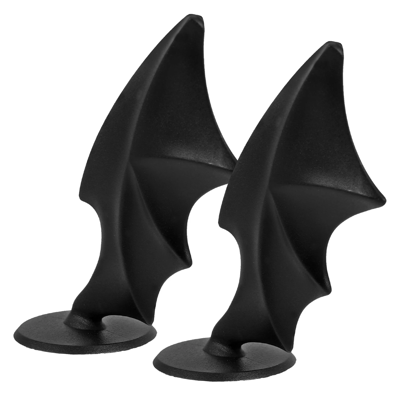 

1 Pair Black Wings Motorcycle Decoration DIY Crafts Wing Accessory Flexible Material Angel Wings Miniature DesignHelmet