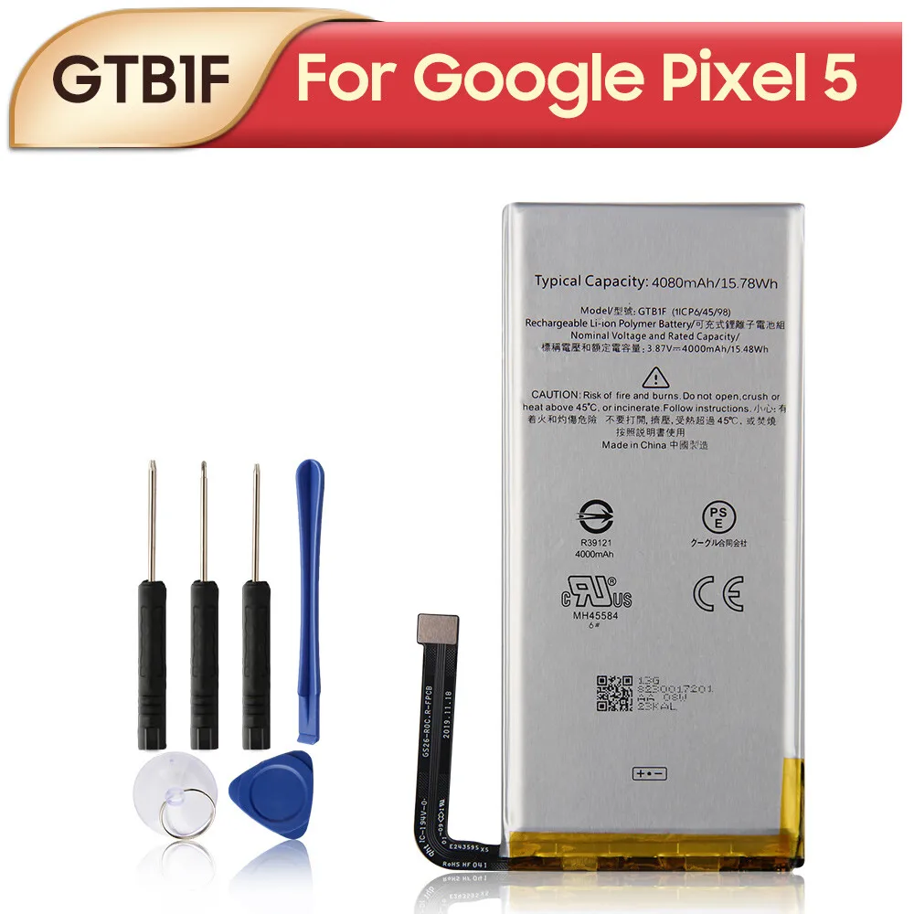 

Оригинальный сменный аккумулятор GTB1F для Google Pixel 5, 4080 мАч