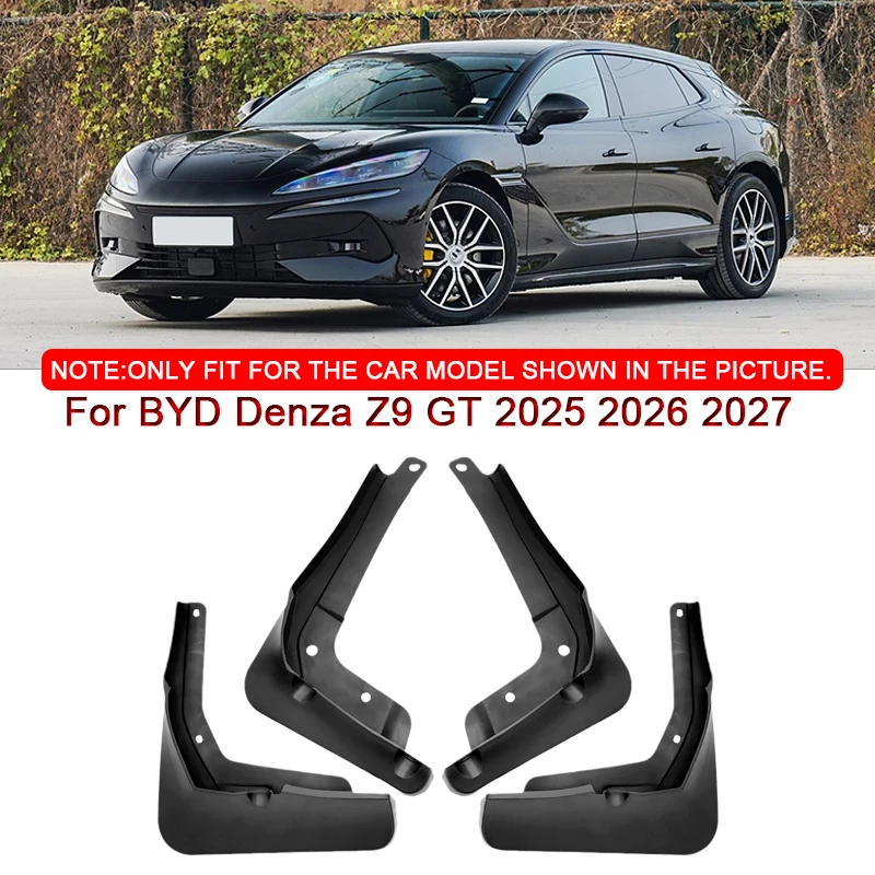 

For BYD Denza Z9 GT 2025 2026 2027 Car Styling ABS Car Mud Flaps Splash Guard Mudguards MudFlaps Front Rear Fender Accessories