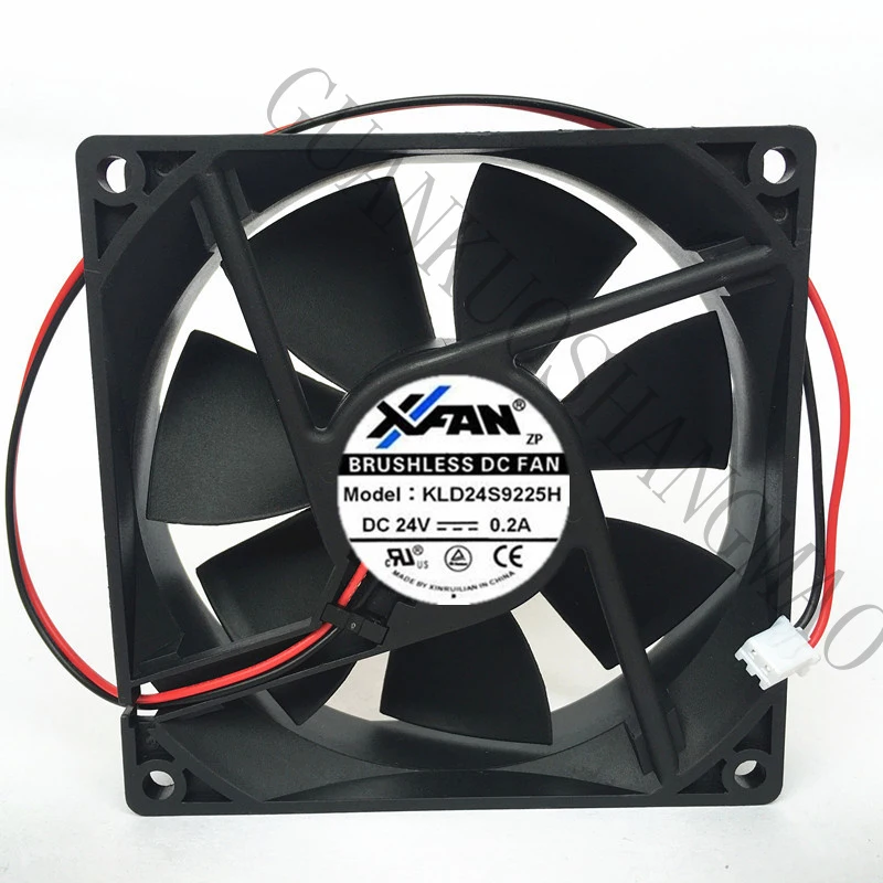 

HJY 1 PCS XFAN Fan KLD24S9225H DC 24V 0.2A 9CM 9225 2 Pin cooling fan