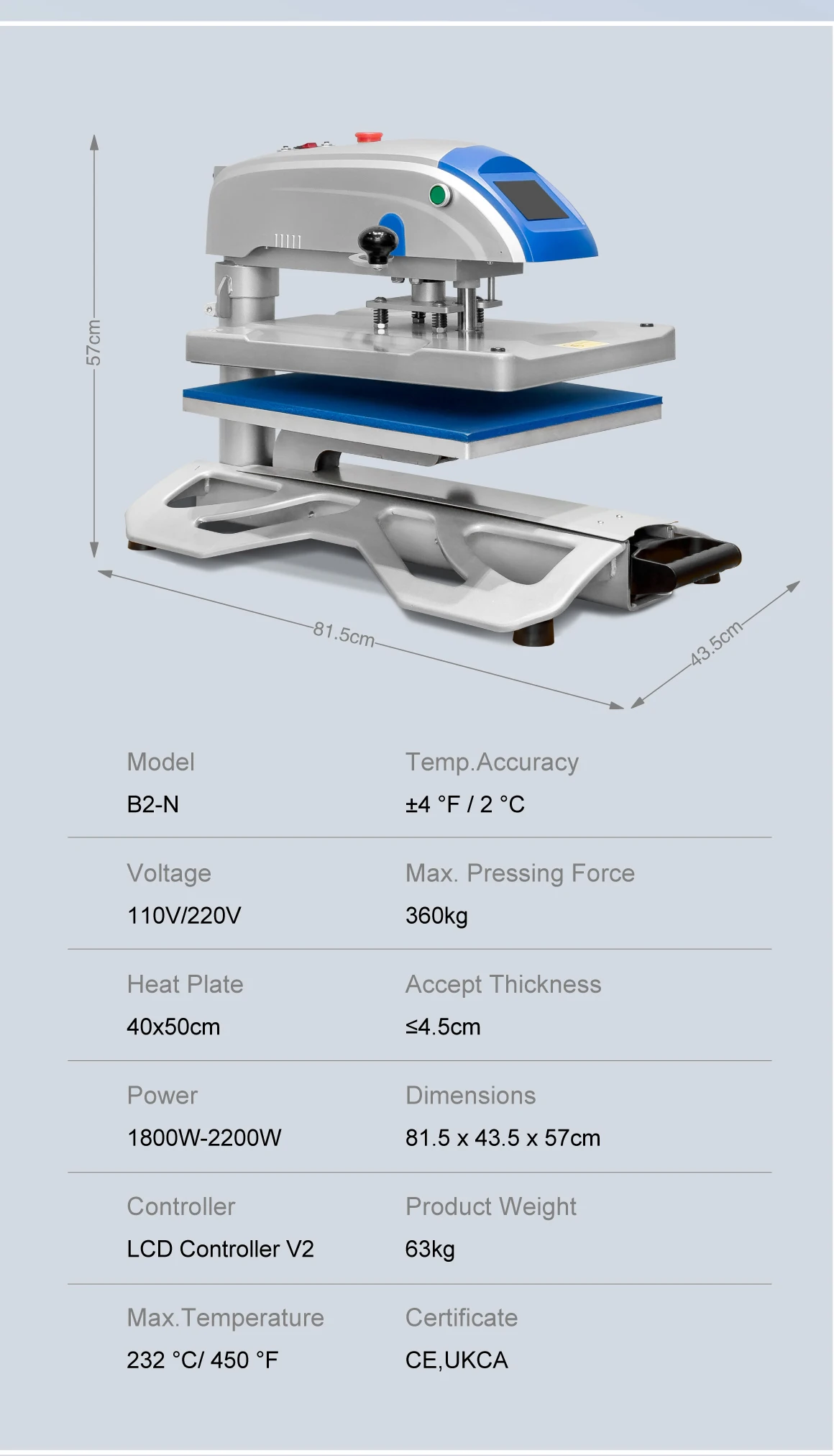 16x20 Swing Away Electric Automatic T Shirt Heat Press Transfer Machine