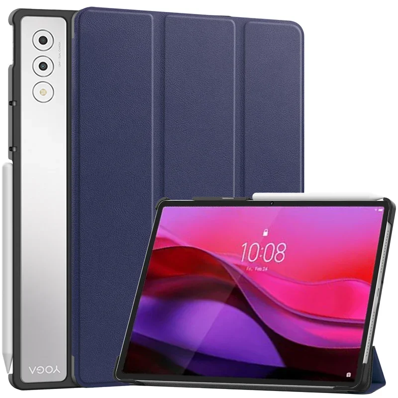

Магнитный чехол для планшета Lenovo Yoga Tab Plus 12,7 дюйма, 2025 TB520FU, прозрачная задняя подставка, чехол для Lenovo Yoga Pad Pro 12,7