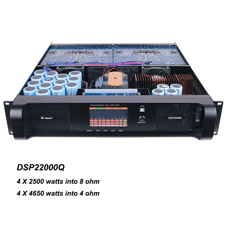 DSP22000Q dsp power amplifier 4 channel 5000 watts amplifier module with dsp