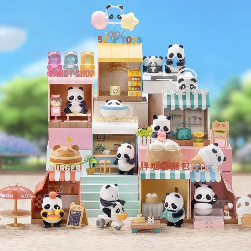 

Panda Roll Shopping Street Series глухая коробка необычная коробка, Оригинальная фигурка героя мультфильма, коллекция моделей для девочек, подарок, загадочная коробка