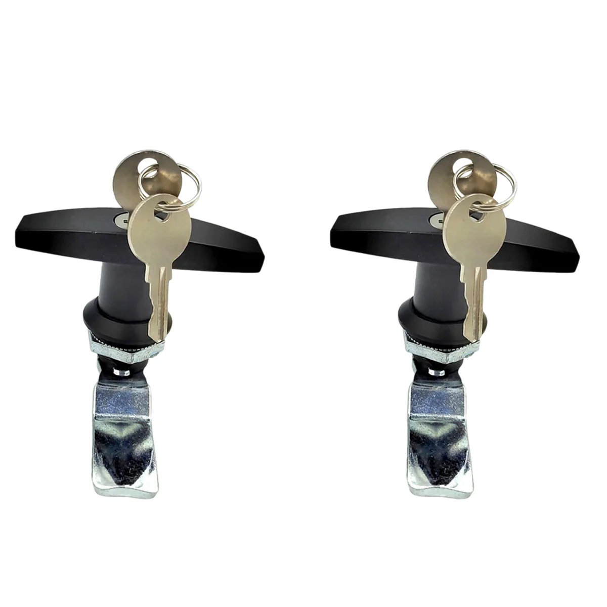 

2X T Type Handle Cam Lock Zinc Alloy for Tool Box,Electrical Cabinet Box,Storage Cabinet,File Cabinet,Camper Car Door