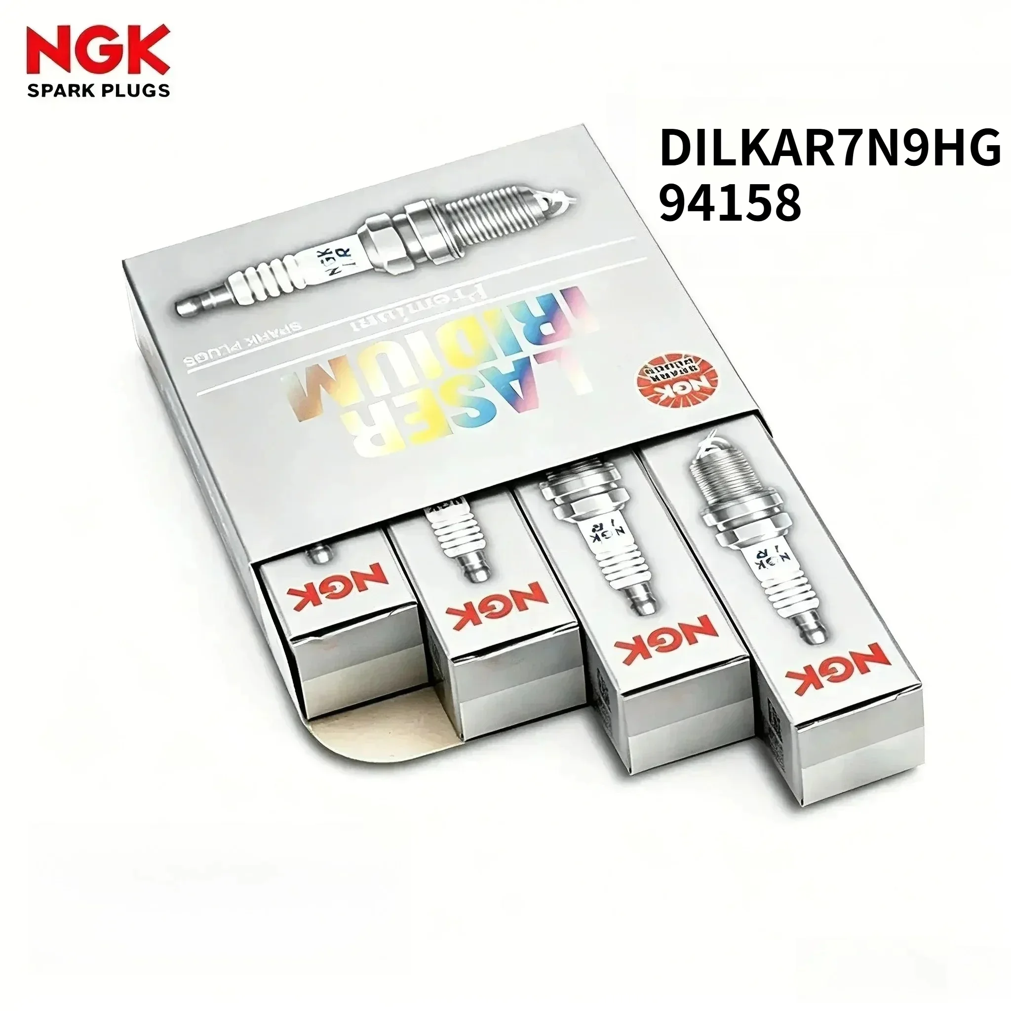 Bougies d'allumage NGK Laser Iridium Platinum, 4 pièces, DILKAR7N9HG 94158, adaptées aux modèles Nissan Teana Infiniti QX50 sélectionnés