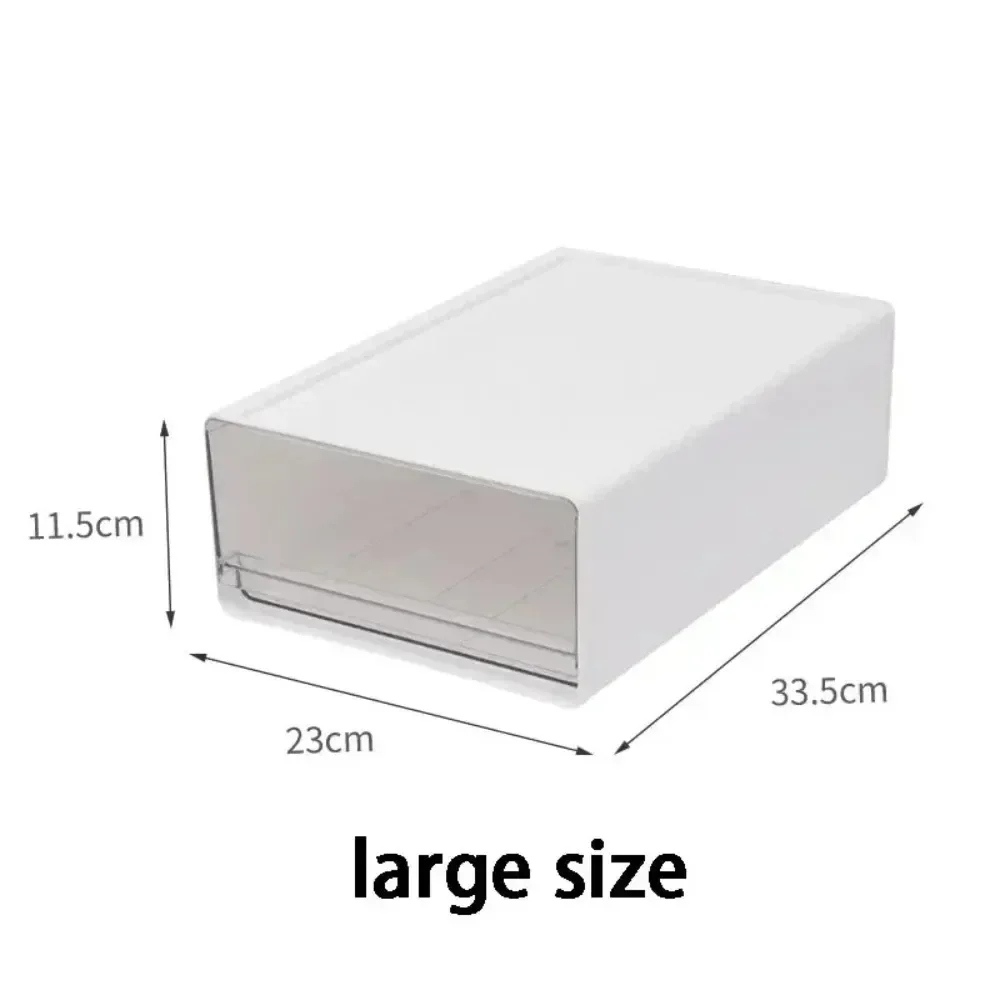 Stackable Desktop Storage Box Drawers Style Office Sort Bin Study Stationery Organizer Wardrobe Closet Underwear Storage Boxes