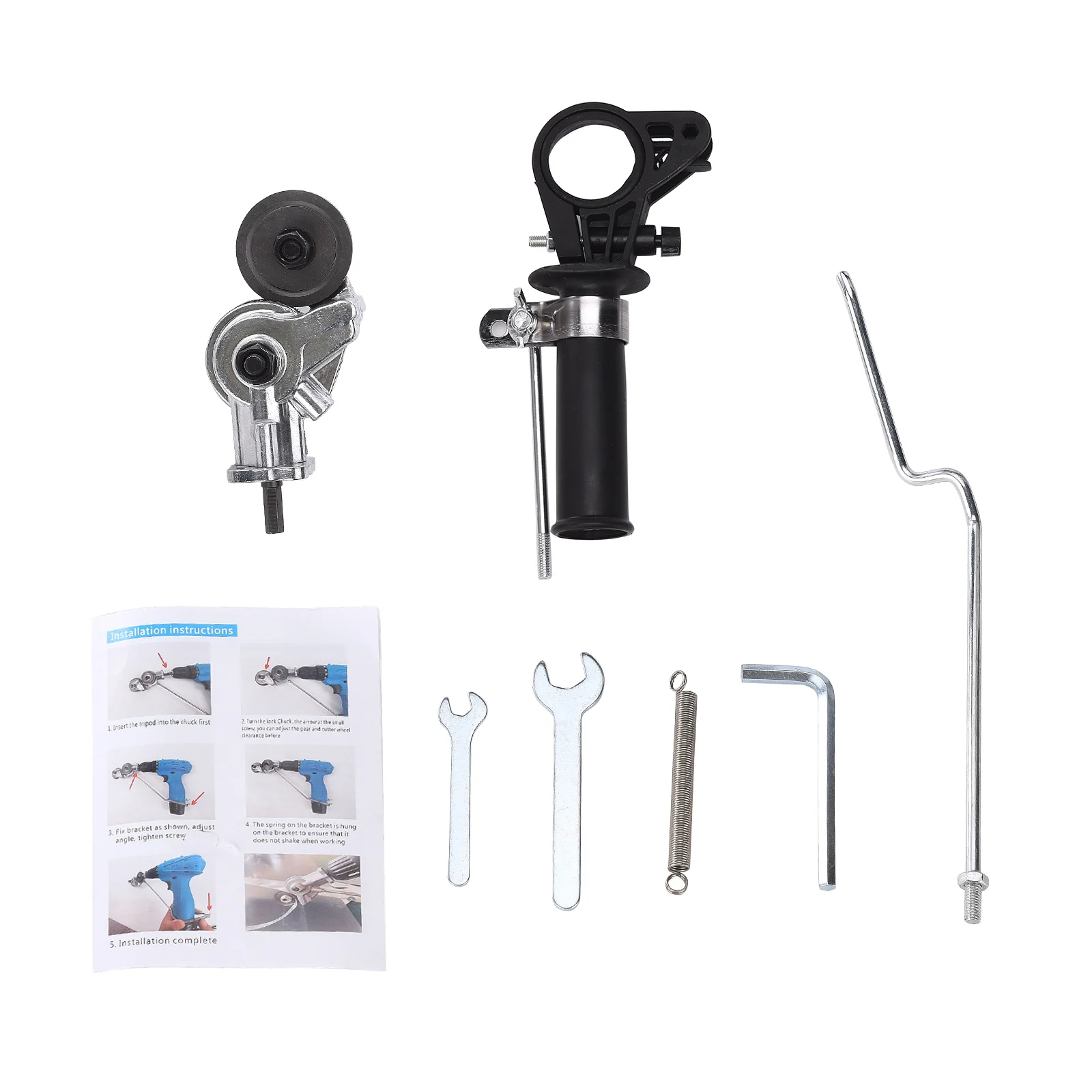 

ZK40 Electric Drill Convert Shears Plate Cutter Metal Sheet Cutter Tool Labor-saving Cutting Tool Sheet Metal Electric Scissor