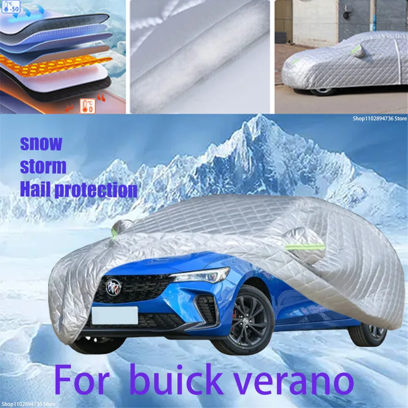 

For buick verano Outdoor Cotton Thickened Awning For Car Anti Hail Protection Snow Covers Sunshade Waterproof Dustproof