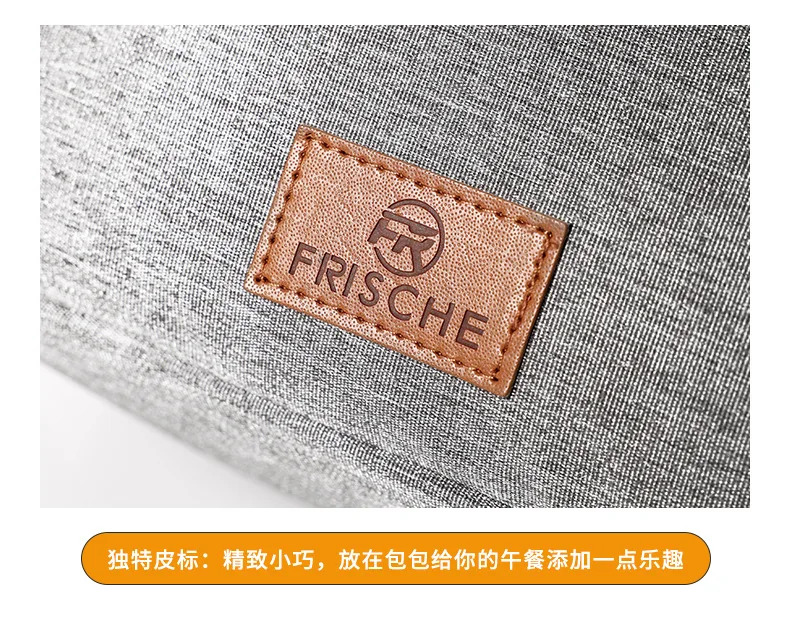 Lunchtasche mit Schultergurt, Griff, Kühltasche für Damen, tragbare Lebensmitteltasche für Arbeit, Studenten, Thermo-Lunchbox, Kühlschranktasche – Detail 10