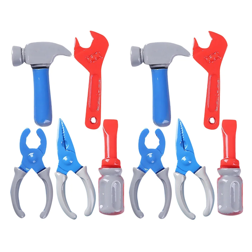 10 stuks miniatuur gereedschap set voor kinderen fantasiespel poppenhuis accessoires ornamenten kleine gereedschapskist miniaturen sets educatief cadeau