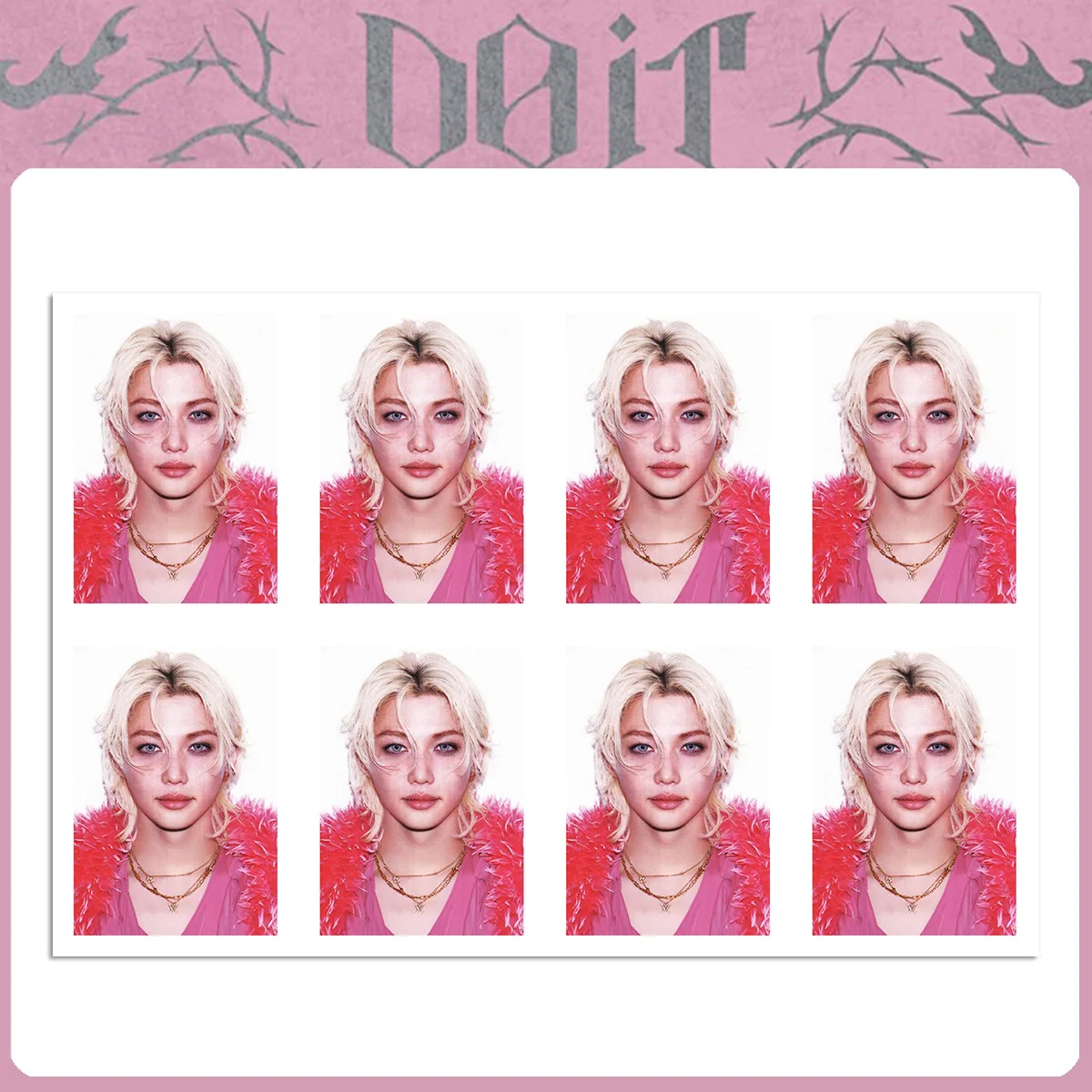 Stray Kids Duo DO IT ID Photo ID Photo Sticker One inch Photo Passport Fan Collection Gift