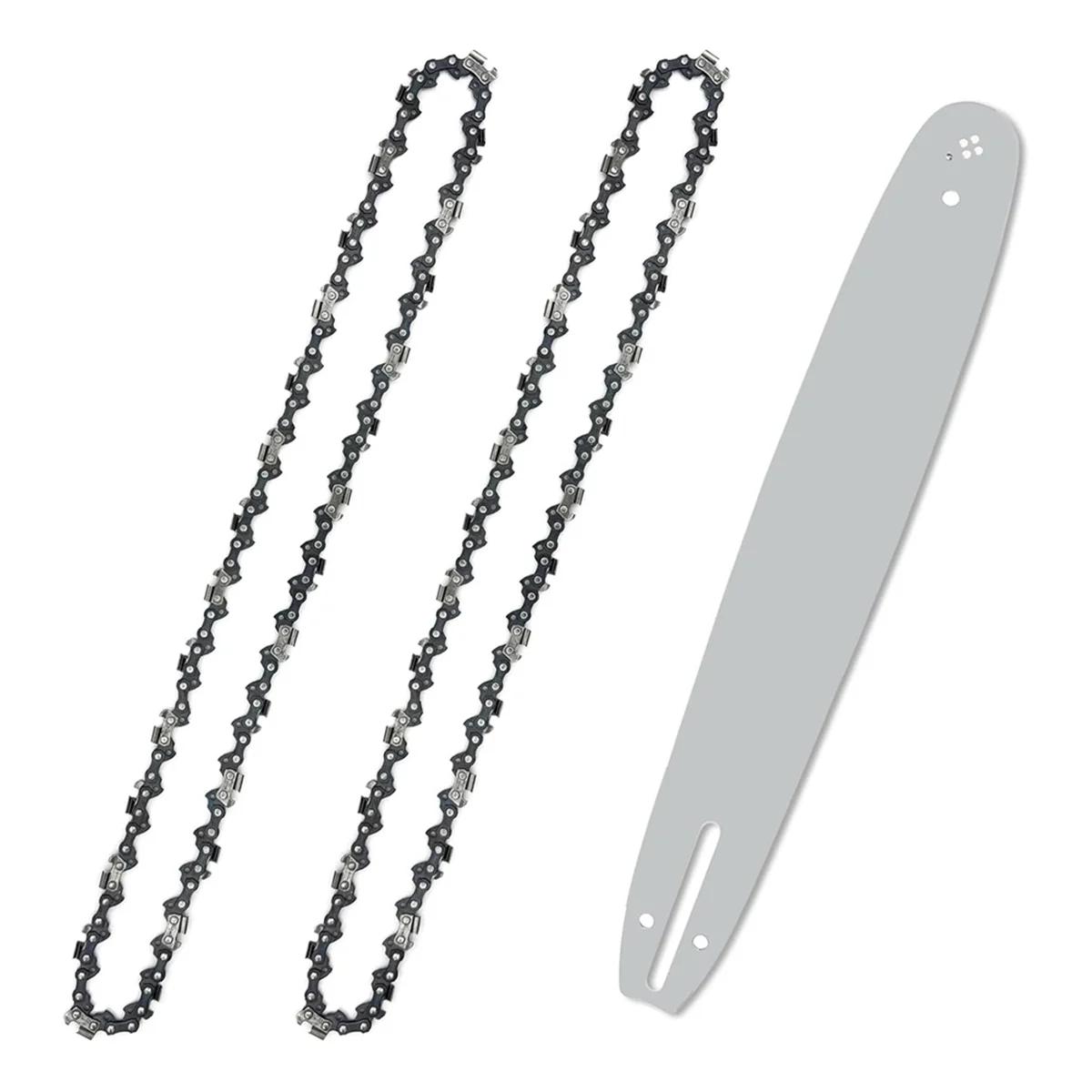 A25F-2 Pack 18 Inch Chainsaw Chain and Chainsaw Guide Bar with 3/8 Inch LP Pitch.050 Inch Gauge 62 Drive Links