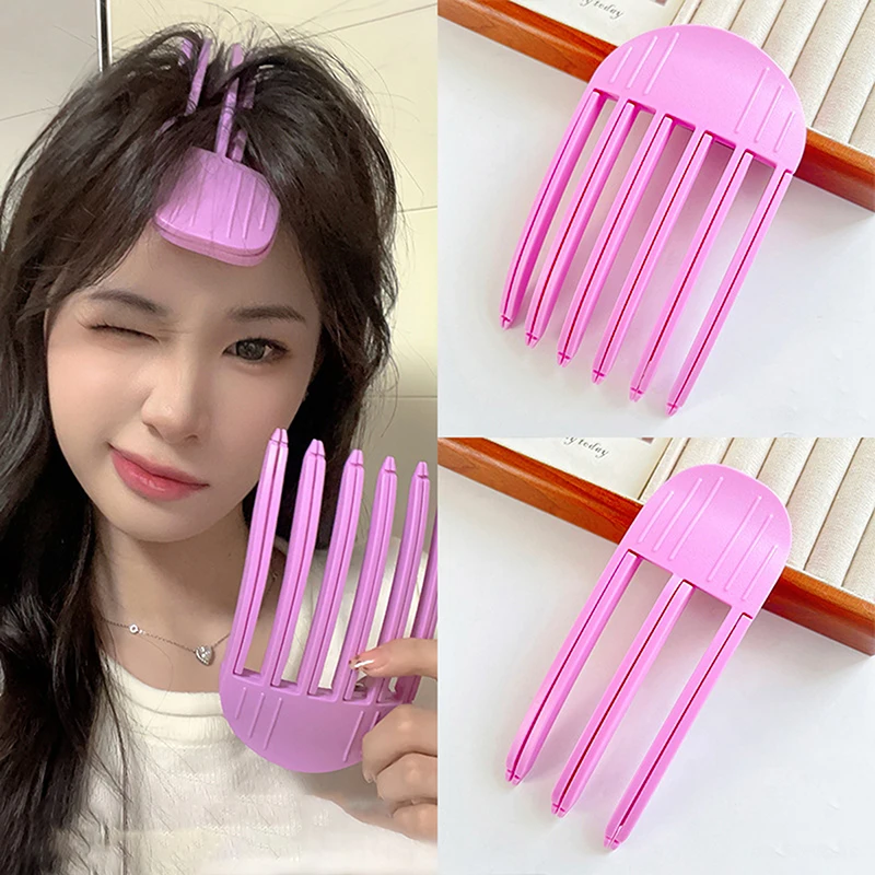 1/2Pcs Fluffy Hairpin Curling Bangs Clips Fashion High Skull Top Fluffy Tool Women Curling Fixed Shape Clips Cushion Hairroot