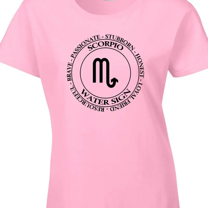 

Scorpio Ladies T Shirt Zodiac Astrology Water Star Sign Birthday Idea