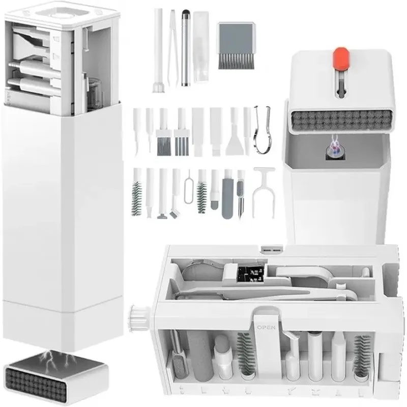Ready Stock 32 in 1 Multi-Function Electronic Cleaning Kit for Phone Charging Port, Keyboard, Airpods, Laptop, USB-C wifi Transm