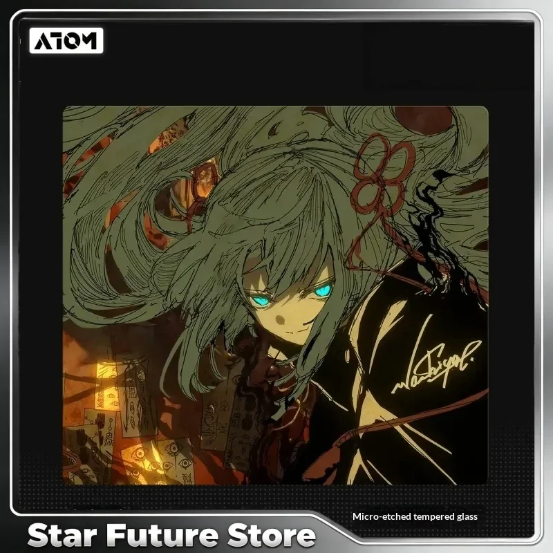 Newly Upgraded 5.0 Micro-Etched Tempered Glass Mouse Pad Fps Esports Gaming Professional Anti-Slip Pad Customized