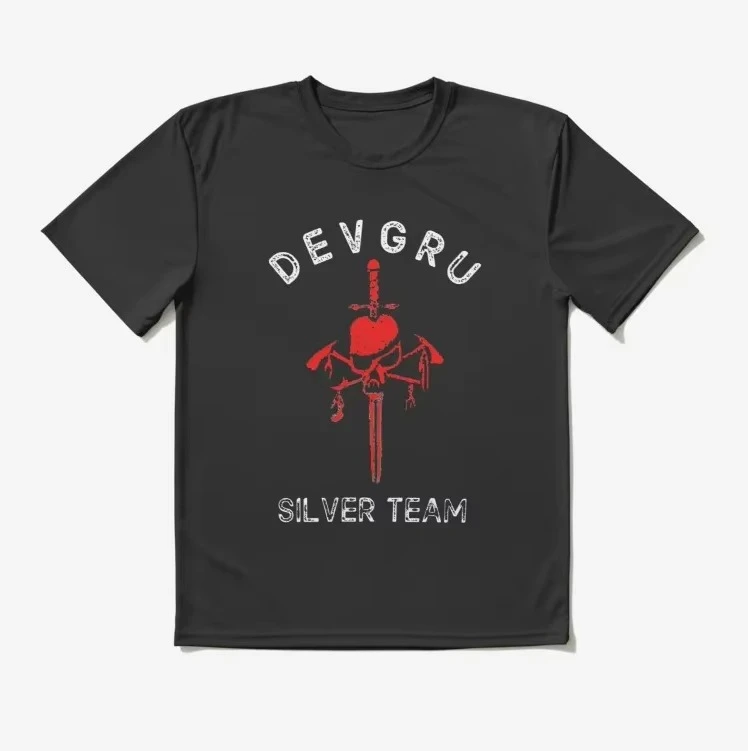 Naval SEALs Team Six DEVGRU Silver Team T-Shirt 100% Cotton O-Neck Summer Short Sleeve Casual Mens T-shirt Size S-3XL
