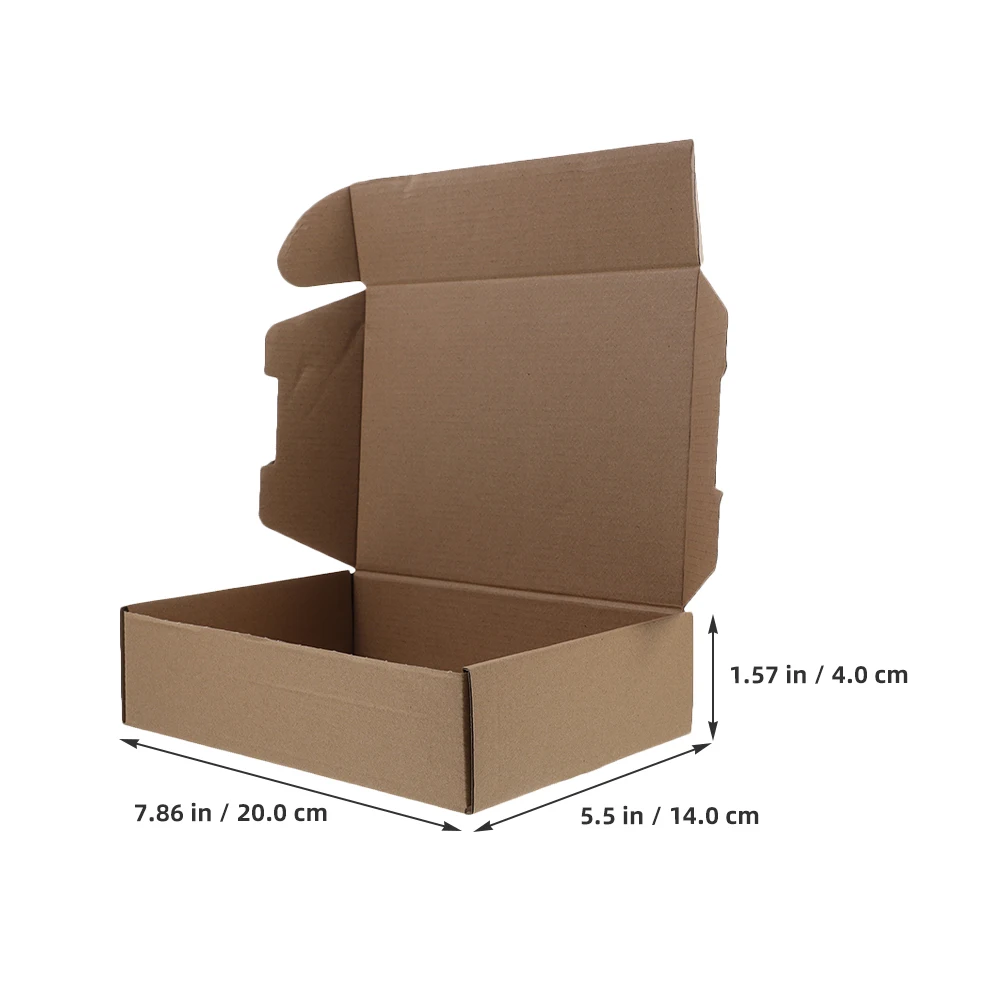 20 Pcs Carton Packaging Box Boxes Brown Shipping Cajas De Regalo for Multifunction