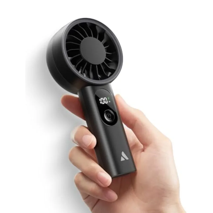 

Mighty Portable Fan, Powerful Handheld Fan, USB Rechargeable [10H Max Cooling Time], Mini Personal Battery Powered, Pocket for