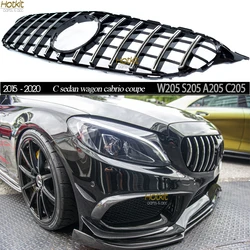 Replacement Front Radiator Grille Diamonds Grill for Mercedes C Class W205 aloon S205 Estate A205 Cabrio C205 Coupe 2015 - 2020