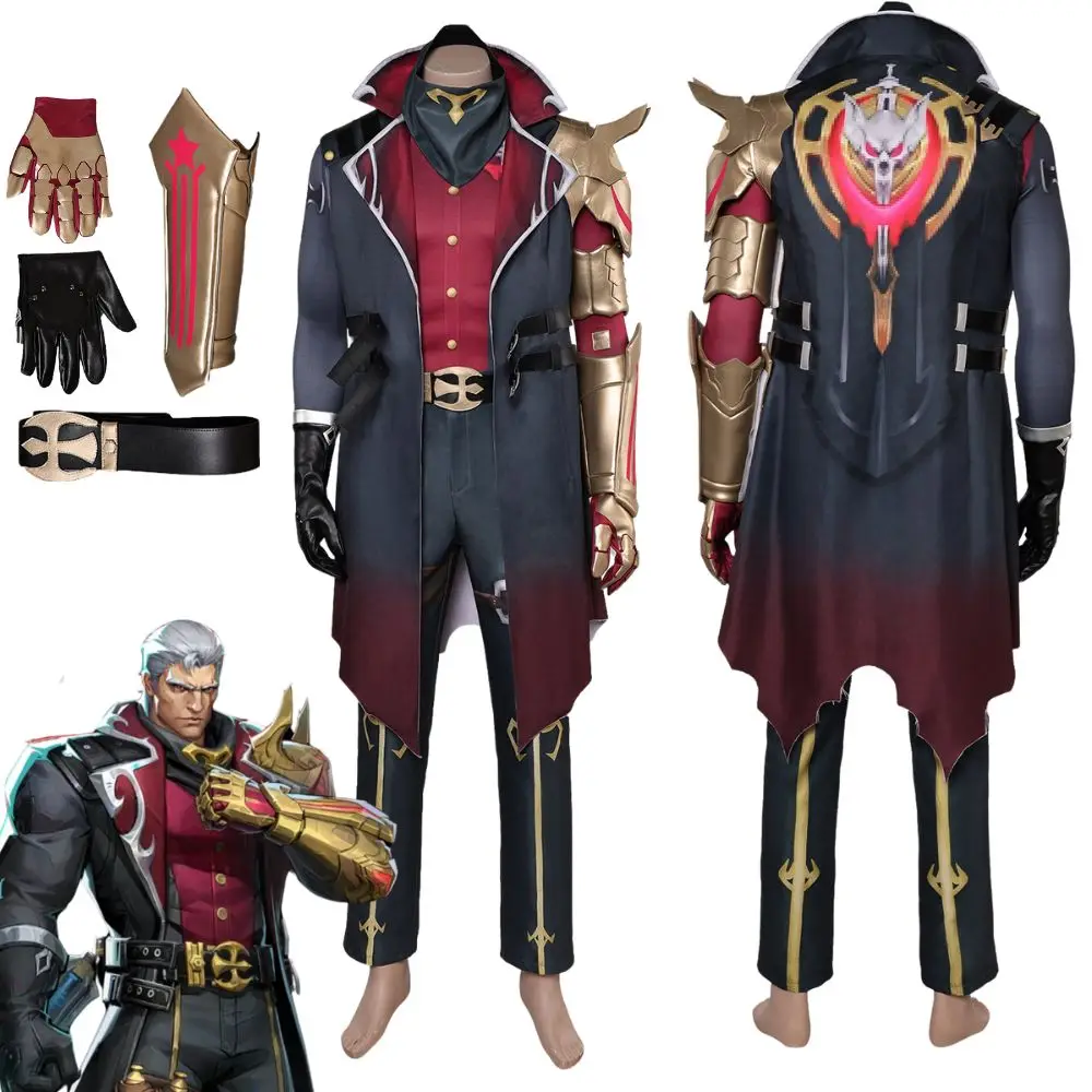 

Rivals Winter Soldier Cosplay Fantasia Costume Disguise for Adult Men Uniform Jacket Pants Set Outfits Halloween Carnival Suit