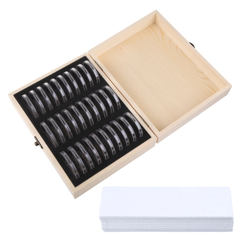 

2022 New 30pc Commemorative Coin Cover Protector Holder Storage Box for 20mm/25mm/30mm/35mm/40mm