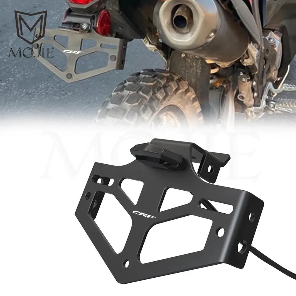 

FOR Honda CRF300L CRF 300L ABS RALLY CRF300LS 2021-2024 Motorcycle Rear License Plate Holder Bracket Bracket Tail Tidy Fender