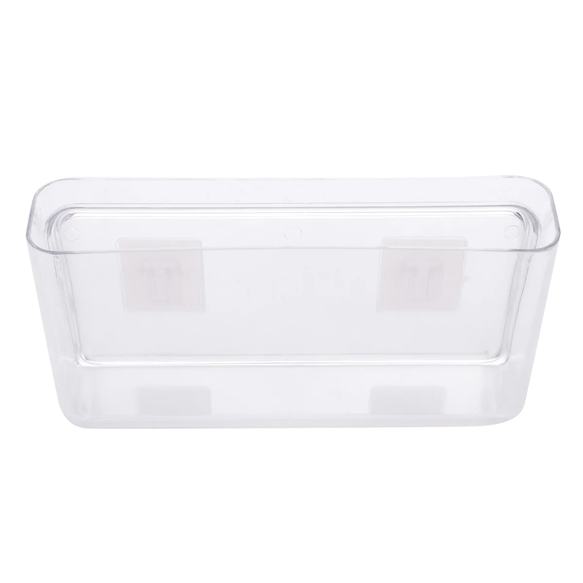 صندوق تخزين للتحكم عن بعد، منظم كبير من البلاستيك الشفاف بأربع أوراق البرسيم لمكتب المنزل والمكتب والقرطاسية والمكياج #6