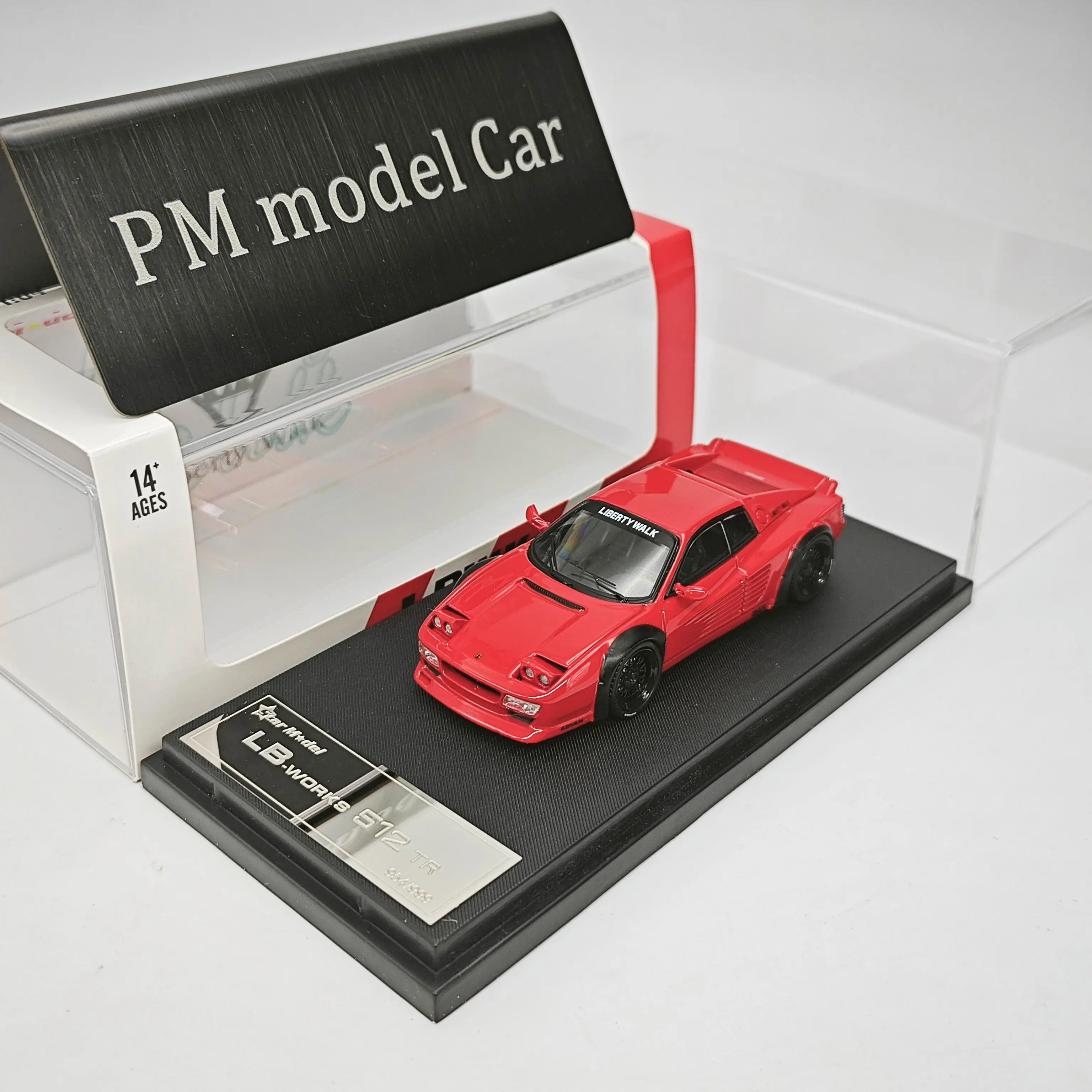 Star Model SM 1:64 512 Testarossa LBWK con Fari Pop-Up, Modellino Auto in Lega Pressofusa da Collezione