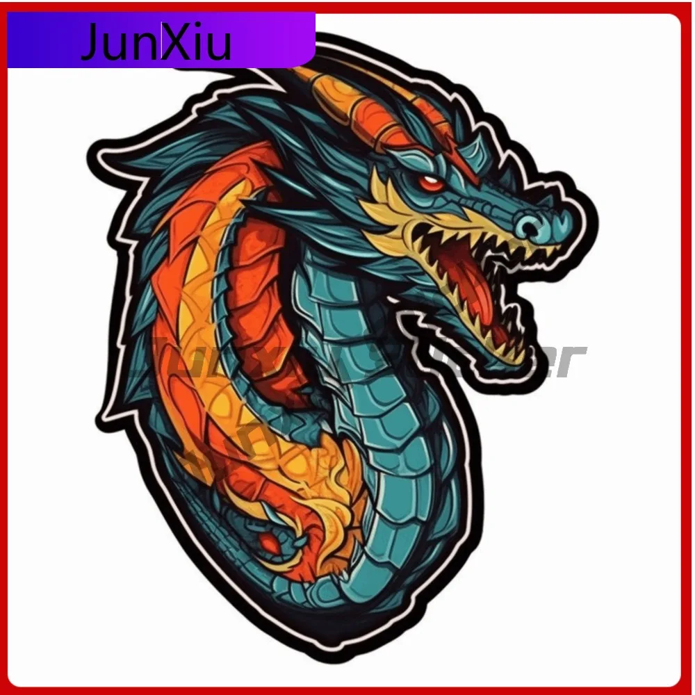 

Crest Dragon Sticker Folklore Decal for Truck Anime Waterproof Vinyl Decorati Car Laptop Window Bumper