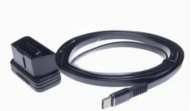 

Кабель для диагностики автомобиля OBDII, OBD2 - Type-C, для записи данных о вождении и зарядки автомобиля
